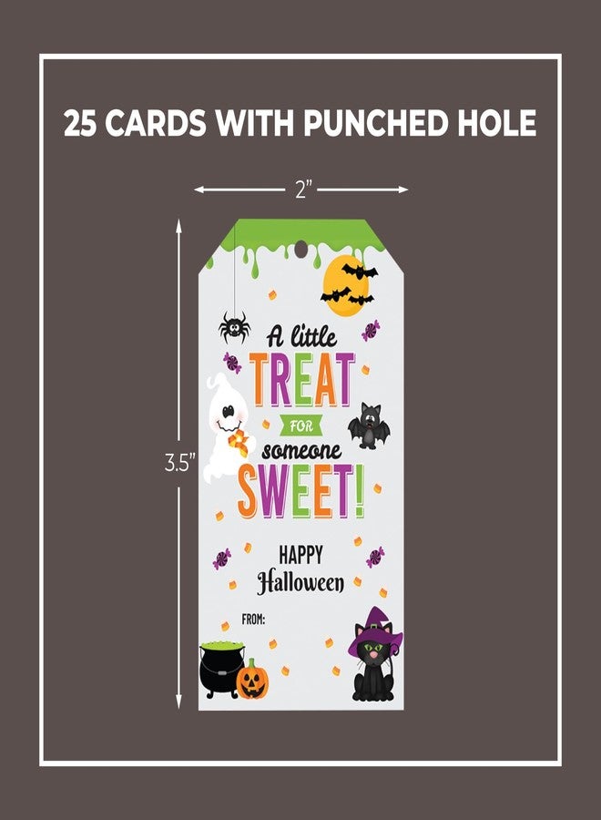 Pink Pixie Studio 25 Halloween Treat Food Gift Tags Kids or Adults Party Favors- Holiday Fun Labels for Cookies Candy or Gifts Made in The USA - Image 2